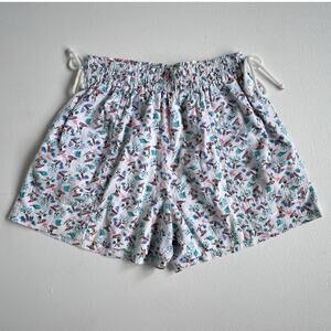 VTG 80s MARISSA Surf Patterned Novelty Cotton Shorts / Sz S / Beach Sports